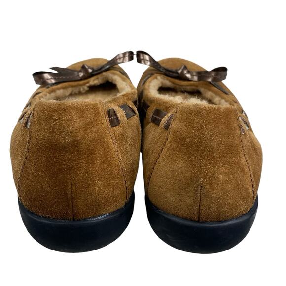 Stuart Weitzman Women’s Brown Suede Lined Slip On Flat Size US 6.5 - Picture 9 of 10
